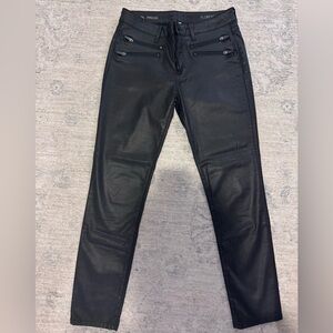 DL1961 Instasculpt Florence black wax coated skinny jeans